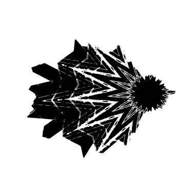  beyaz arkaplanda mürekkep fırçası darbesi çizildi.