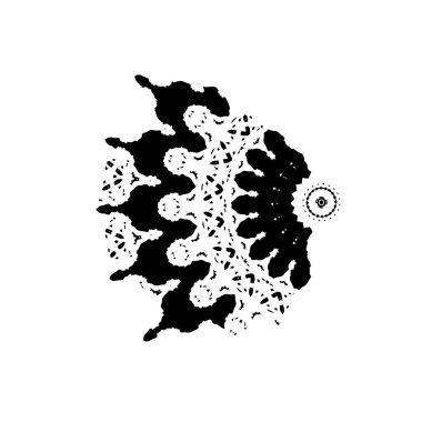  beyaz arkaplanda mürekkep fırçası darbesi çizildi.