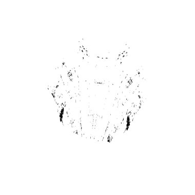  beyaz arkaplanda mürekkep fırçası darbesi çizildi.