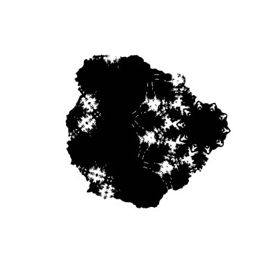  beyaz arkaplanda mürekkep fırçası darbesi çizildi.