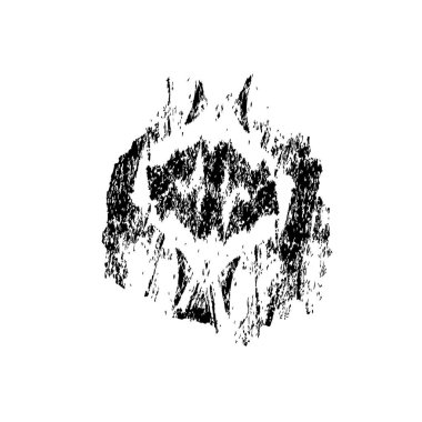  beyaz arkaplanda mürekkep fırçası darbesi çizildi.