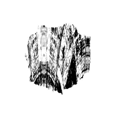 siyah mürekkep fırçası vuruşu. resimleme.