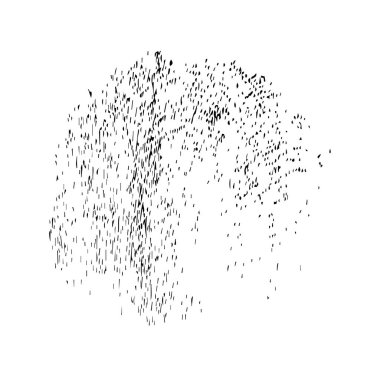 Konfetilerin siyah beyaz arkaplanının vektör çizimi.