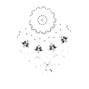  beyaz arkaplanda mürekkep fırçası darbesi çizildi.