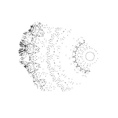 grunge siyah mürekkep şekli arkaplanı