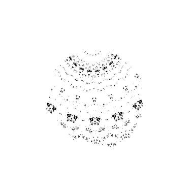 vektörlü noktalı daire şekli