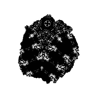 Beyaz arka planda izole edilmiş noel ağacı silueti. El çizimi vektör illüstrasyonu