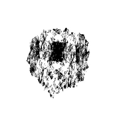 Grunge siyah fırça darbesi