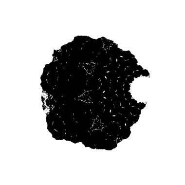 Ağacın siyah siluetinin vektör çizimi