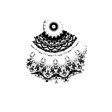 Yılbaşı süsleri ve bir yıldızla güzel bir Noel ağacının vektör çizimi