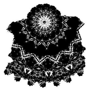 Vektör çizimi. Dekoratif süslemeli soyut arkaplan.