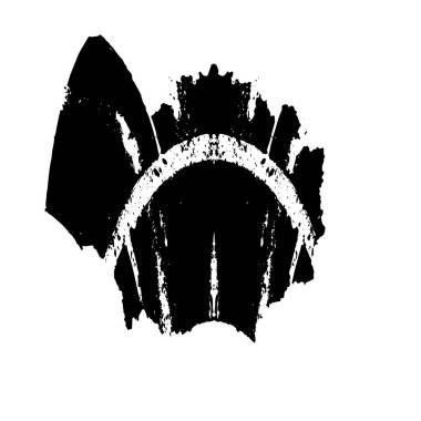 siyah fırça darbesi ve doku. grunge soyut el - boyanmış elementler.