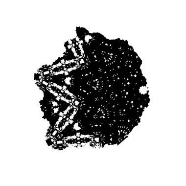 Siyah grunge fırça dokusunun vektör çizimi. beyaz arkaplanda izole