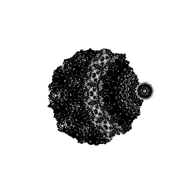 siyah ve beyaz yuvarlak şekil