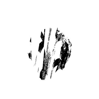 beyaz arkaplanda grunge siyah fırça darbesi