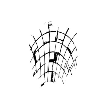 Beyaz arkaplandaki bir bisikletin vektör çizimi.