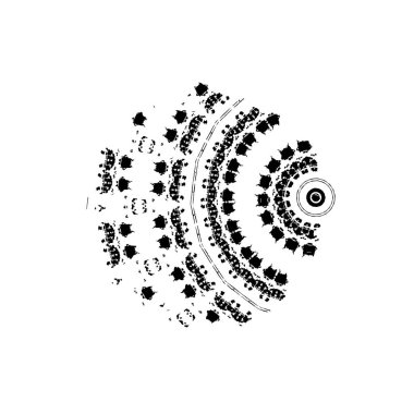 Soyut vektör arkaplanı. siyah ve beyaz yaratıcı kavram. Soyut tasarım. soyut arkaplan