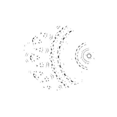 vektör, el çizimi bir karikatür, karalama stili, dünyanın bir sembolü