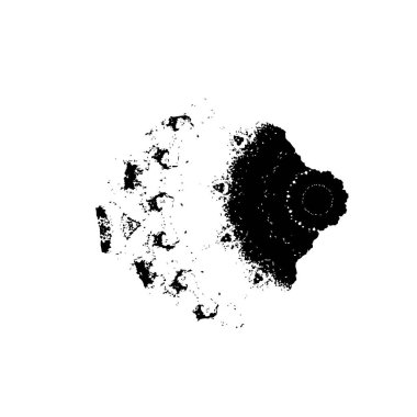 Siyah ve beyaz noktalı soyut arkaplan.