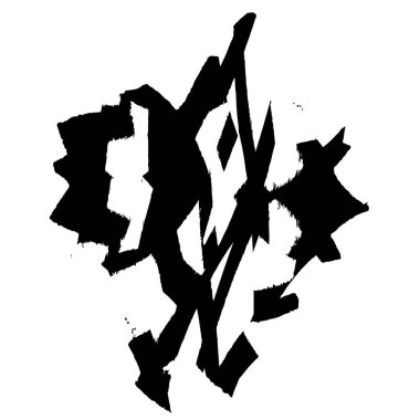 E harfinin siyah ve beyaz vektör arkaplanı