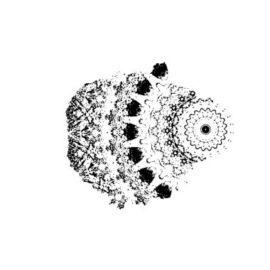 Vektör el - çiçeğin çiçek çizimi