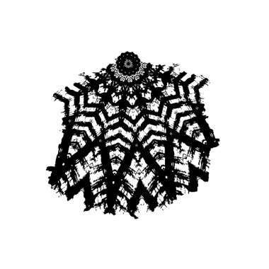 Tasarımınız için soyut siyah beyaz desen