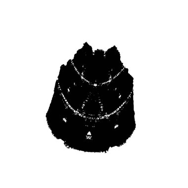 Çiçekli güzel bir çiçeğin el çizimi.