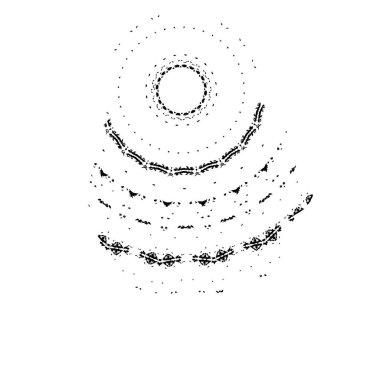 Vektör noktalı daireler. Ağ için soyut arkaplan