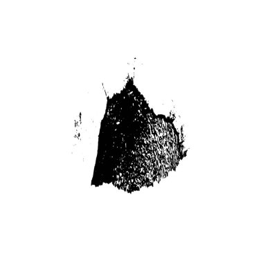 Siyah mürekkep fırça darbeleri