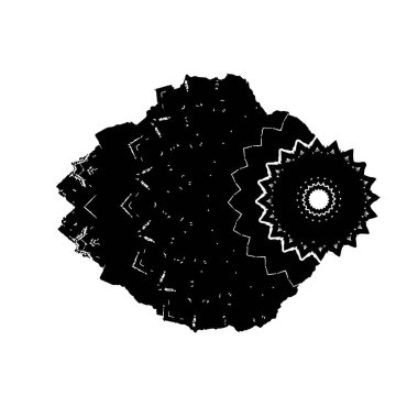 Dizaynınız, vektörünüz, dövmeniz için mandala şeklinde dairesel desen.