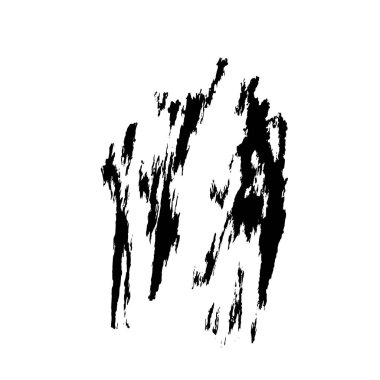 siyah fırça mürekkep dokusu. vektör grunge el boyalı elementler.