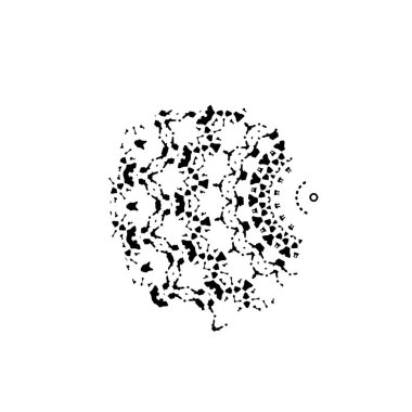 Bir el çizimi çiçeğinin vektör çizimi