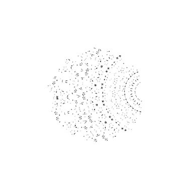 Noktalı soyut vektör arkaplanı