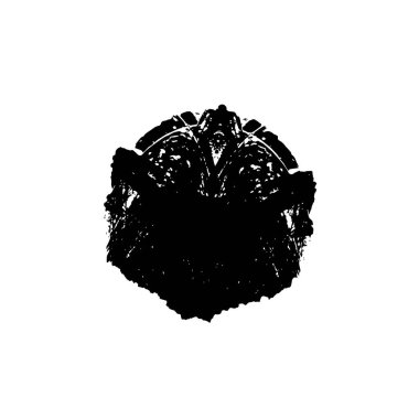 grunge fırça darbesi vektörü siyah.