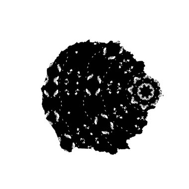 siyah mürekkep fırçası vuruşu. resimleme.