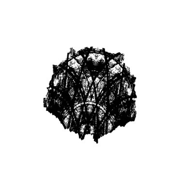 grunge siyah mürekkep şekli arkaplanı