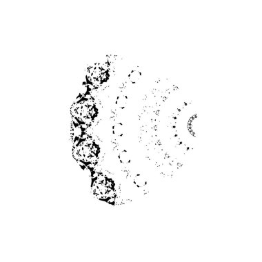 grunge siyah mürekkep şekli arkaplanı