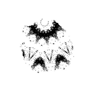 grunge siyah mürekkep şekli arkaplanı