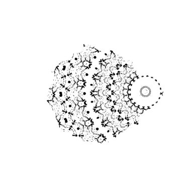 grunge siyah mürekkep şekli arkaplanı