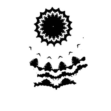 grunge siyah mürekkep şekli arkaplanı