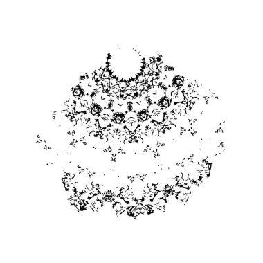 Grunge mürekkep sıçramasının basit illüstrasyonu