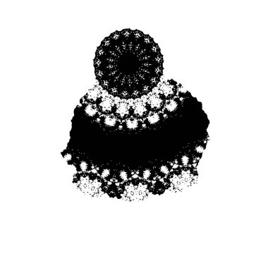 Grunge mürekkep sıçramasının basit illüstrasyonu