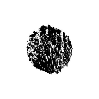 Beyaz arkaplanda soyut mürekkep lekesi, vektör illüstrasyonu