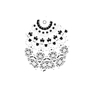 Grunge mürekkep sıçramasının basit illüstrasyonu