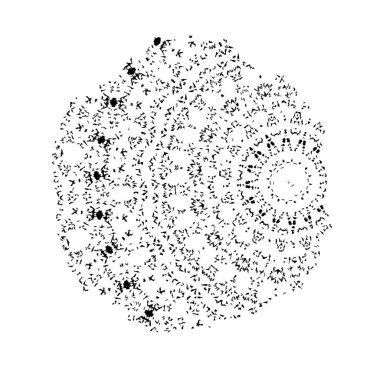 Grunge mürekkep sıçramasının basit illüstrasyonu