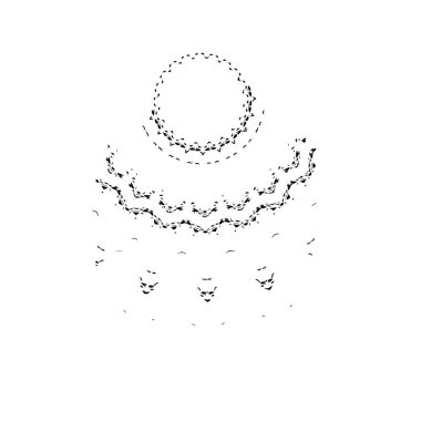 Grunge mürekkep sıçramasının basit illüstrasyonu