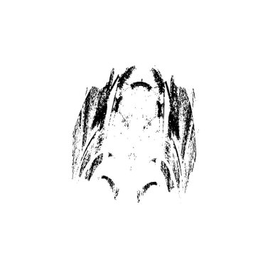 Grunge mürekkep sıçramasının basit illüstrasyonu