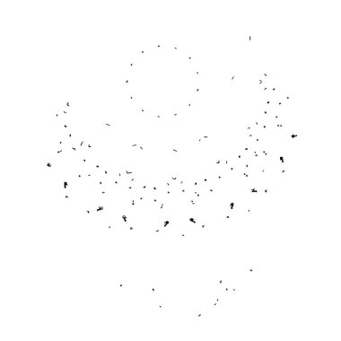 Grunge mürekkep sıçramasının basit illüstrasyonu