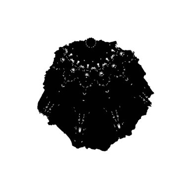 Grunge mürekkep sıçramasının basit illüstrasyonu