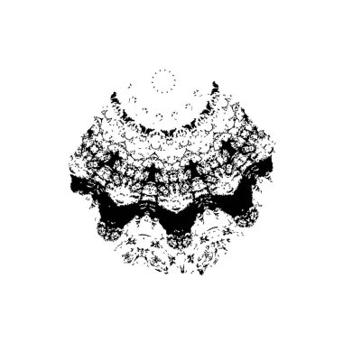 Grunge mürekkep sıçramasının basit illüstrasyonu